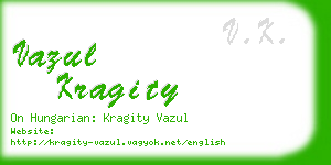 vazul kragity business card